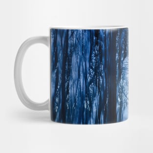 Abstract Blue Forest Mug